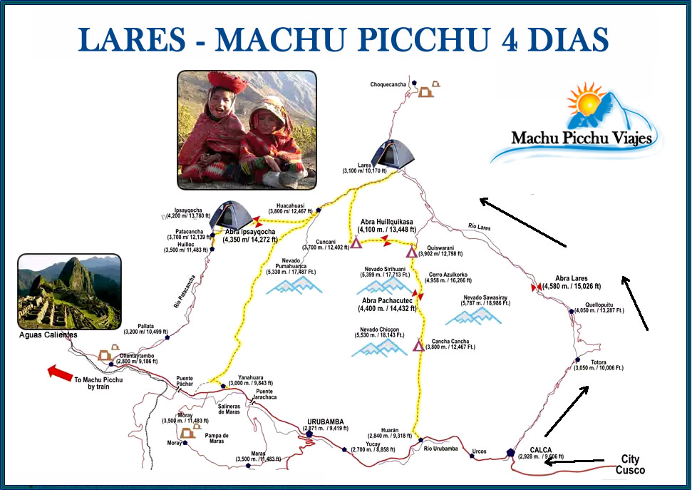 Lares Machu Picchu 04 Dias