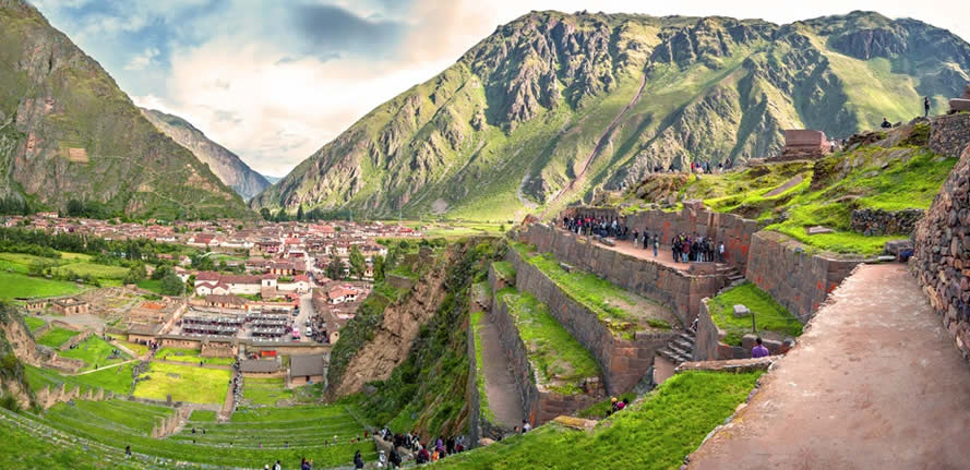 Las ruinas de Ollantaytambo